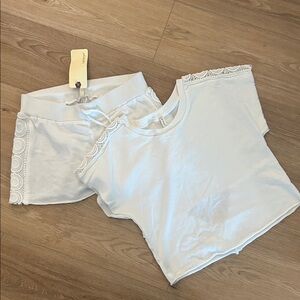 LANSTON SET - top and shorts